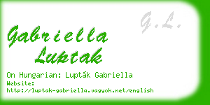 gabriella luptak business card