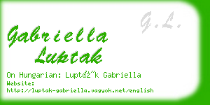 gabriella luptak business card